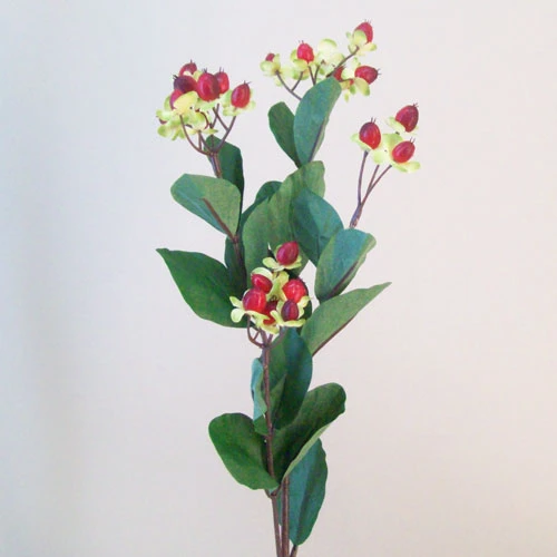 Artificial Hypericum Berries Red 60cm - H138 G3
