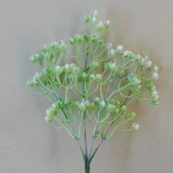 Artificial Hypericum Berries Bunch White 32cm - H108 G3