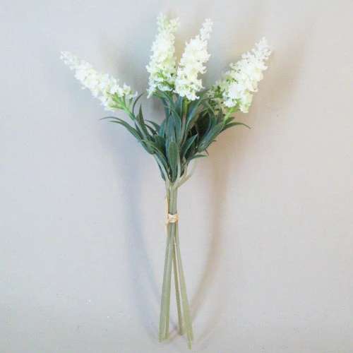 Artificial Lavender in Bloom Bundle Cream 33cm - L040 JJ3