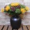 Artificial Leucospermum Protea Yellow 45cm - L044 P1