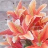 Artificial Flowers Posy | Orange Lilies 40cm - L106 II4
