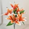 Artificial Flowers Posy | Orange Lilies 40cm - L106 II4