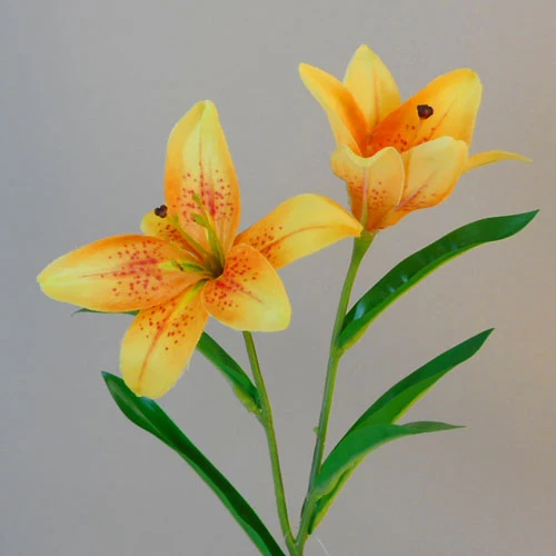 Artificial Tiger Lilies Yellow 46cm - L029 BX14