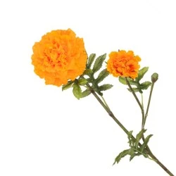 Artificial Marigold Stem Orange 63cm - M092 