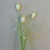 English Meadow Artificial Flowers Poppy Seed Heads Lemon 53cm - P250 FF3