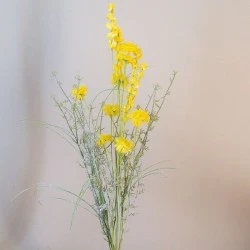 English Meadow Artificial Flowers Yellow Daisies 57cm - M078 EE3