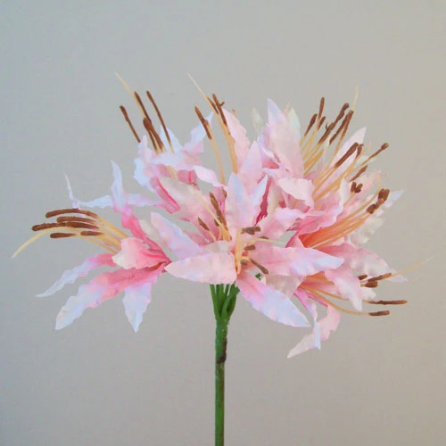 Silk Nerine Lily Candy Crush Pink 71cm - N013 K3