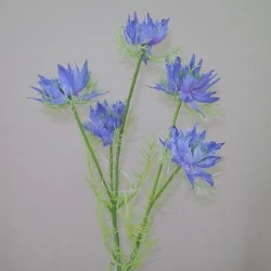 Artificial Nigella Love in the Mist Blue 56cm - N011 KK3
