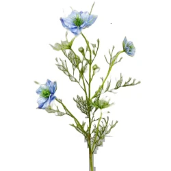Artificial Nigella Love in the Mist Blue 69cm - N019 J2