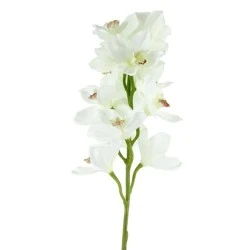 Artificial Cymbidium Orchid White 76cm - O110 J2