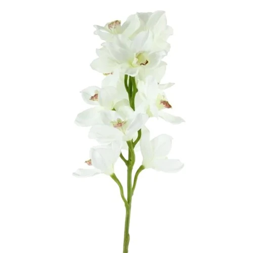 Artificial Cymbidium Orchid White 76cm - O110 J2