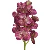 Real Touch Artificial Vanda Orchid Flowers Magenta Plum 53cm - O008 GG1