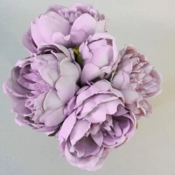 Artificial Peony Posy Amnesia Lilac 28cm - P261 P1
