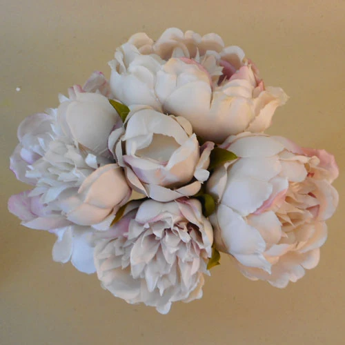Artificial Peony Posy Earl Grey 28cm - P260 H3