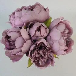 Artificial Peony Posy Mauve Pink 28cm - P262 J3