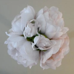 Artificial Peony Posy Nude 28cm - P229 K2