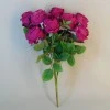 Bunch of Artificial Peony Roses Hot Pink 50cm - P014 KK3