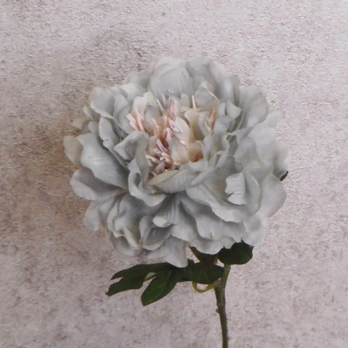 Artificial Peony Flowers Downton Light Blue 64cm - P221 O4