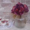 Antique Peony Posy Burgundy 28cm | Faux Dried Flowers - P090 GG1
