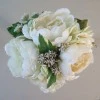 Honor Autumn Garden Peony Wedding Posy Cream 24cm - P217 FF3