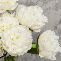 Real Touch Peony Cream 70cm - P015 