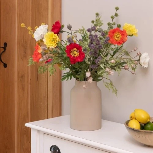 Artificial Icelandic Poppy Orange 72cm - P157 R3