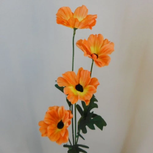 Artificial Poppies Orange 47cm - P237 P2