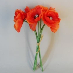 Poppy Bundle Orange 28cm - P093 P3