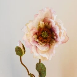 Poppies Dusky Pink 67cm - P264 K2