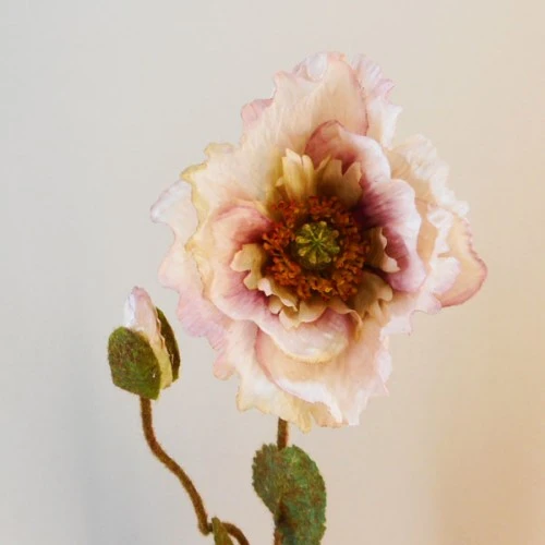 Poppies Dusky Pink 67cm - P264 K2