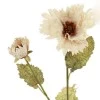Antique Ruffled Poppy Oyster Cream 75cm | Faux Dried Flowers - P029 K4
