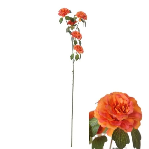 Artificial Ranunculus Spray Orange 70cm - R267 I2