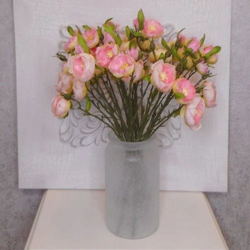 Ranunculus Flowers Pink Open 43cm - R427 GG4