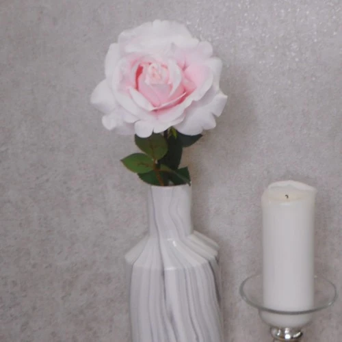 Luna Artificial Rose Pale Pink 64cm - R935 O4