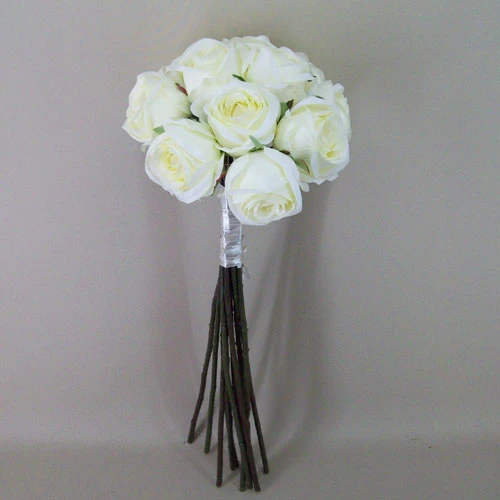 Antique Roses Bouquet Cream Long Stems 64cm - R487 P4