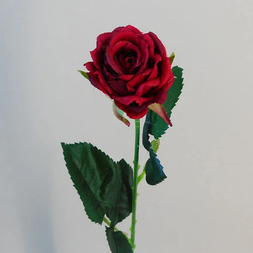 Artificial Button Roses Stem Red 40cm - R411 T3