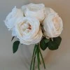 Artificial Cabbage Rose Posy Oyster Cream 32cm - R770 KK1