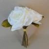 Artificial English Roses Bundle Cream Ivory 24cm - R455 KK3