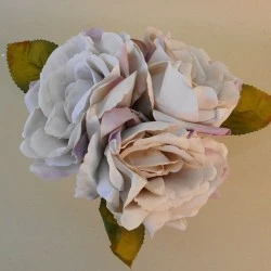 Artificial English Roses Bundle Earl Grey 24cm - R954 FF4