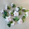 Artificial Flowers Garden Roses Garland Blush Pink 180cm - R891 N1