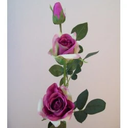 Artificial Roses Spray Mauve Long Stem 85cm - R592 M4