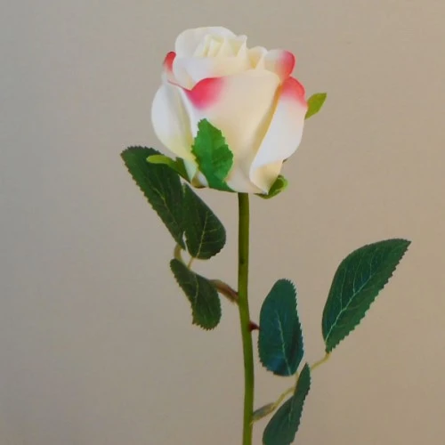 Artificial Rose Buds Cream Pink 53cm - R227 L3