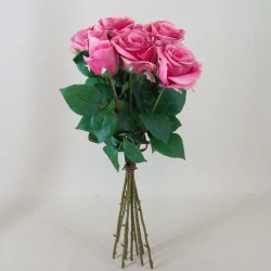 Artificial Roses Bouquet Pink 44cm - R489 M1