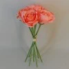 Artificial Roses Bunch Coral 7 Stems 26cm - R347 