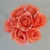 Artificial Roses Bunch Coral 7 Stems 26cm - R347 