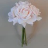 Artificial Roses Bunch Coral Pink 27cm - R354 N1