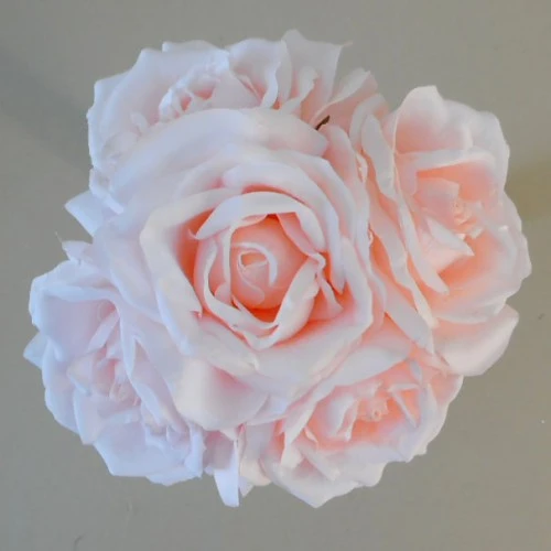 Artificial Roses Bunch Coral Pink 27cm - R354 N1