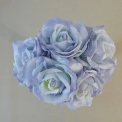 Artificial Roses Bunch Hyacinth Blue 27cm - R367 V