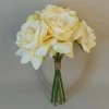 Artificial Roses Bunch Lemon Yellow 27cm - R394 N2