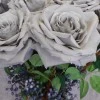 Artificial Roses Large Grey 76cm - R004 R1